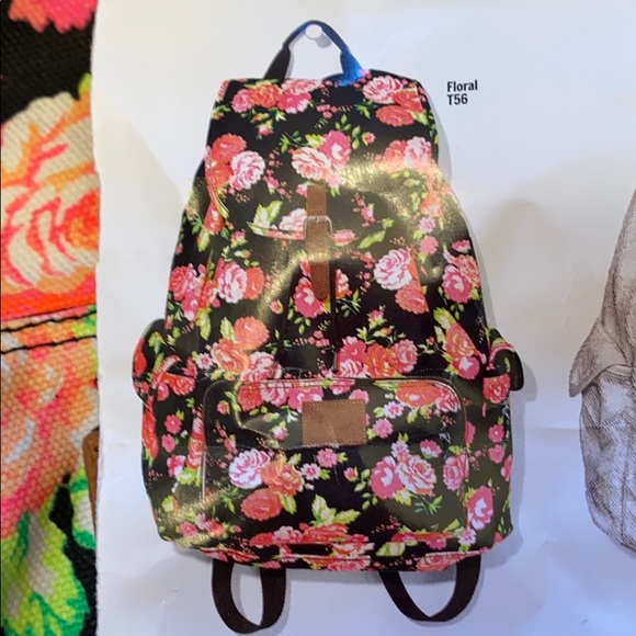 victoria secret floral backpack